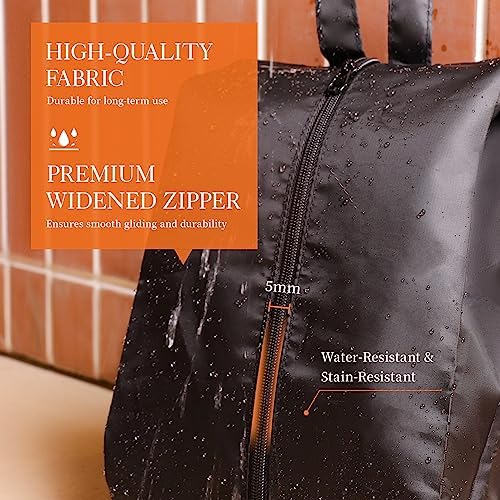 HOTOR Packing Cubes for Suitcases - 6 Pieces, Light Packing Cubes for Travel, Premium Suitcase Organizer Bags Set, Space-Saving Luggage Organizers, Travel Accessories and Essentials, Black - Image 6