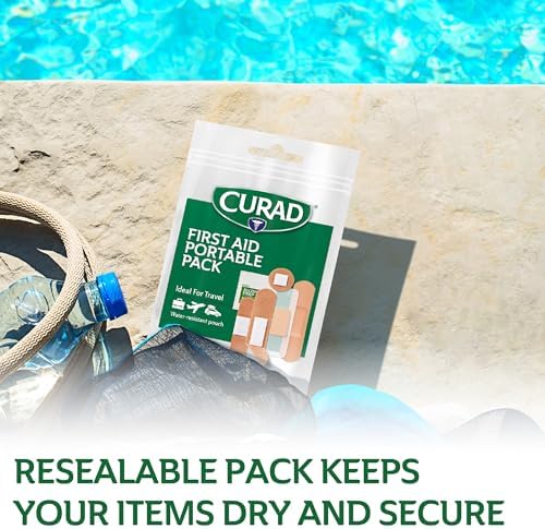 CURAD First Aid Portable Pack |15 - Count On-the-Go Essentials |12 Packs - Image 3
