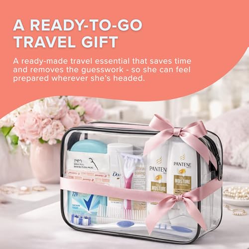 TrekTote 15 Piece Set Women’s Travel & Hygiene Kit with Clear Toiletry Bag, Personal Care Essentials, Single Kit or Bulk Case Packs - Image 8
