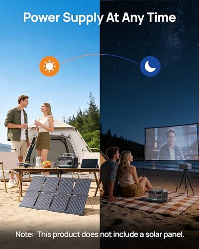 DARAN Portable Power Station 600W (1200W Peak), 288Wh (90,000mAh) Solar Generator LiFePO4 Battery with AC DC Outlets, 2hrs Fast Charging, 7-Port Design for Emergency, Hurricane (Solar Optional) - Image 9