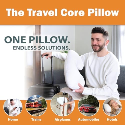 Core Products Travel Pillow, Orthopedic Neck Support, Airplane Travel, Packable, Portable Use Sitting or Sleeping - Image 2