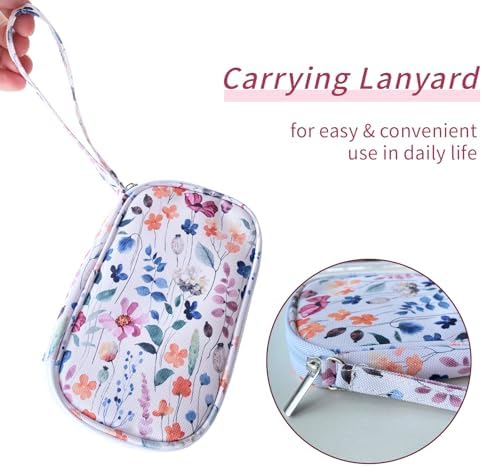 Electronics Organizer Travel Case, Cable Organizer Travel Essentials Tech Pouch,Suitable for Charger, Cable, Phone,Flash Drive,Bohemian leaves - Image 5