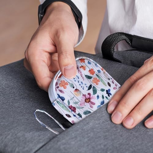 Electronics Organizer Travel Case, Cable Organizer Travel Essentials Tech Pouch,Suitable for Charger, Cable, Phone,Flash Drive,Bohemian leaves - Image 7