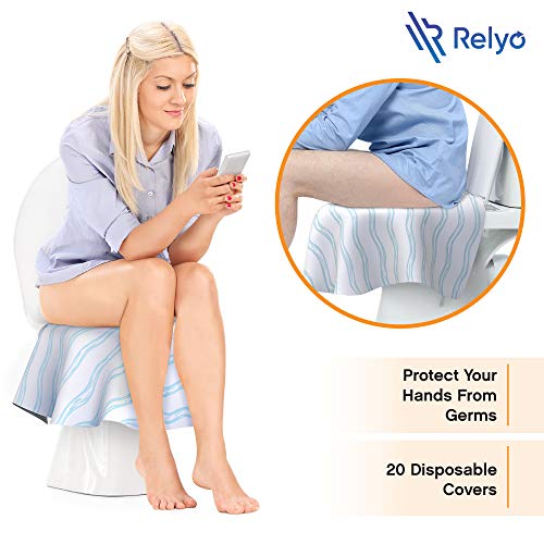 Toilet Seat Covers Disposable - 20 Pack - Waterproof, Ideal for Kids and Adults – Extra Large, Individually Wrapped for Travel, Toddlers Potty Training in Public Restrooms (Waves, 20) - Image 3