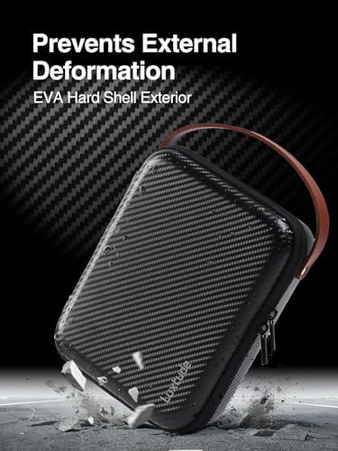 Luxtude Electronics Organizer Travel Case for Chargers and Cords, Hard Case for Electronics, Portable Tech Bag, Travel Essentials for Chargers/Mouse/USB Drives/SD Cards, Tech Gifts - Image 4