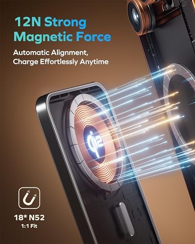 MOMAX Magnetic Portable Charger 10000mAh Qi2 Certified 15W Fast Charging Power Bank iPhone Air MagSafe Battery Pack Designed for iPhone 17 Pro Max/17 Pro/Air/16/15/14/13/12 - Image 6