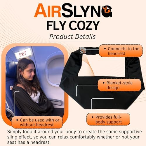 The Slyng-Premium Travel Blanket System – Blanket Body Sling for Deep Plane Sleep | Full-Body Support Ultra-Soft, Breathable, Compact Carry-On Travel Essential for Long Flights and Car Road Trips - Image 6
