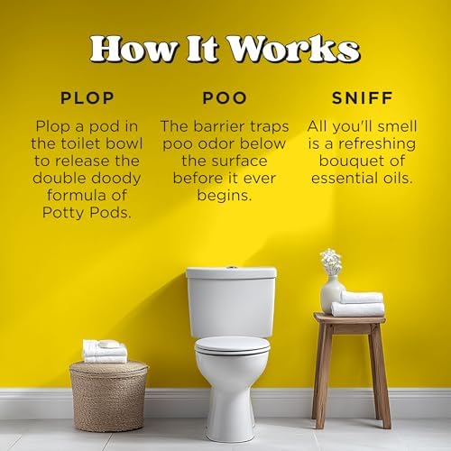 Poo-Pourri Before-You-Go 2-in-1 Toilet Potty Pods, Original Citrus, 20 Ct, Bathroom Odor Deodorizer and Toilet Cleaner with Essential Oils, Lemon, Bergamot and Lemongrass Scent - Image 4