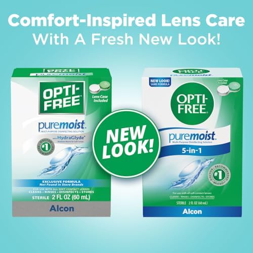 Opti-Free Puremoist Multi-Purpose Contact Lens Cleaning and Disinfecting Solution with Lens Case, 2 Fl Oz (Pack of 1) - Image 2