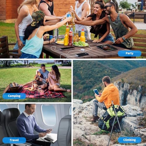 2 Pack Portable Charger, Slimmer 10000mAh Power Bank, USB C in&Out Fast Charging Battery Pack, Portable Power Bank for iPhone 16 15 14 13 12 Tablet Samsung S23 S22 Pixel and Heated Vest (Black) - Image 8