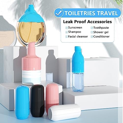 16 Pack Silicone Bottle Cover,Travel Essential for Women Men,Cruise Ship Essentials 2026,Beach Vacation Essentials,Travel Size Toiletries,Airplane Travels Accessories Elastic Sleeves for Leak Proofing - Image 7