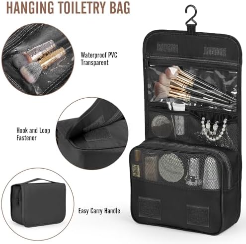 Veken 10 Set/8 Set Packing Cubes for Travel Essentials, Suitcase Organizer Bags in 4 Sizes, Carry-On Luggage Accessories with Laundry & Toiletry Bag, Airplane Must-Have, Road Trip & Camp Gifts for Men - Image 3