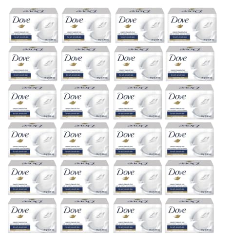 (12) Pack 25 Grams Dove Cream Beauty Bar Travel Size Soap .88 oz
