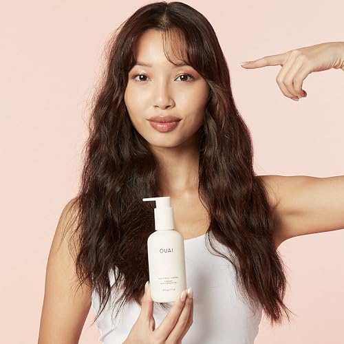 OUAI Anti Frizz Cream Travel Size - Moisturizing Hair Cream with Frizz Control & Heat Protection - Provides Hydration with Jackfruit & Beetroot Extract - Paraben, Phthalate & Sulfate Free (3 oz) - Image 8