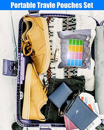 17 Pack Travel Pouches for Toiletries,TSA Approved,Travel Size Portable Containers,Stand Up Pouch,Refillable Travel Accessories for Shampoo Conditioner Lotion Soap Liquids (B-17pcs) - Image 3