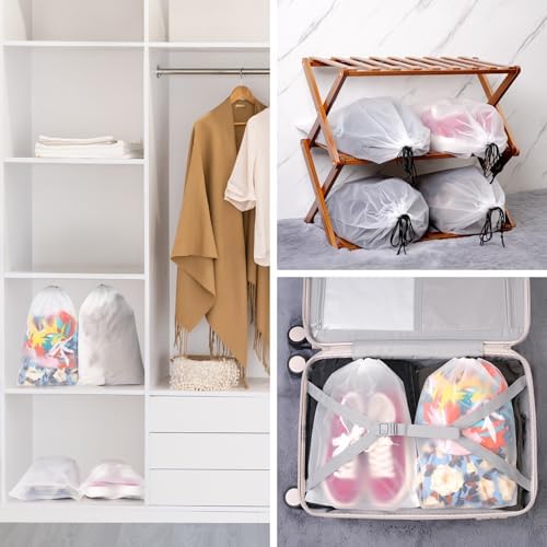 23 Pack Shoe Bags for Travel, 11.8" x 15.7" Waterproof Travel Shoe Bags for Packing,Large Travel Bag for Shoes, Storage Bags Travel Essentials Men for and Women - Image 7