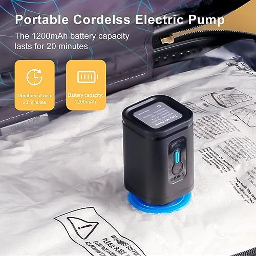Travel Vacuum Bags with Portable Electric Pump (Combo 8 Pack) - Image 4