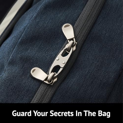 zelin Anti Theft Zipper Clips Double Opening Small Carabiner Clips, 4Pcs Elegant Zinc Alloy Zipper Pull Replacement for Travel, Commuting and Camping (Space Grey) - Image 5