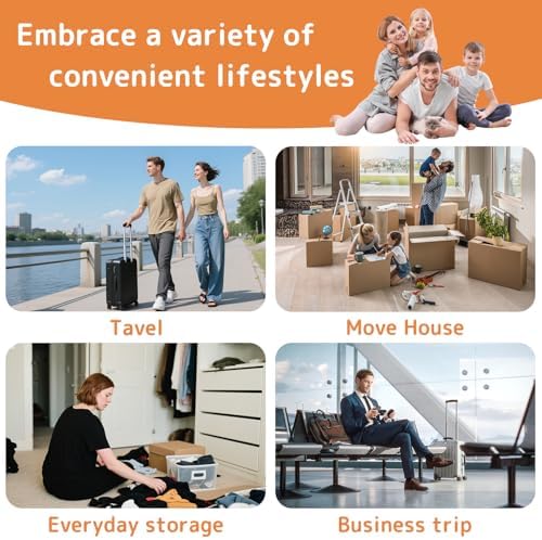 12 Pack Vacuum Bags for Travel with Rechargeable Air Pump, Carry-On Compression Bags for Luggage and Suitcase, Space Saver Storage for Clothing and Travel Organization - Image 8