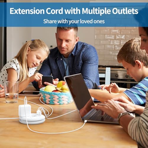 Travel Power Strip, NTONPOWER 3 Outlets 3 USB(1 USB C) Cruise Approved Power Strip, Short Extension Cord 3ft, Travel Essentials for Home, Hotels, Cruise Ship, Vacation, White, i-Donut - Image 8