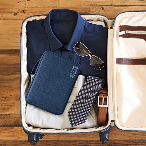 SELLYFELLY Electronic Bag Travel Cable Accessories Bag Waterproof Double Layer Electronics Organizer Portable Storage Case for Cable, Cord, Charger, Phone, Adapter, Power Bank, Kindle, Hard Drives - Image 9