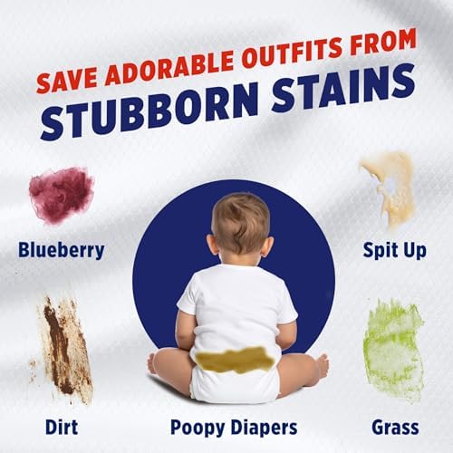 OxiClean Max Force Laundry Stain Remover Spray, Newborn & Baby Essentials, Travel & On-The-Go Stain Treater, 2 fl oz, 2PK - Image 5