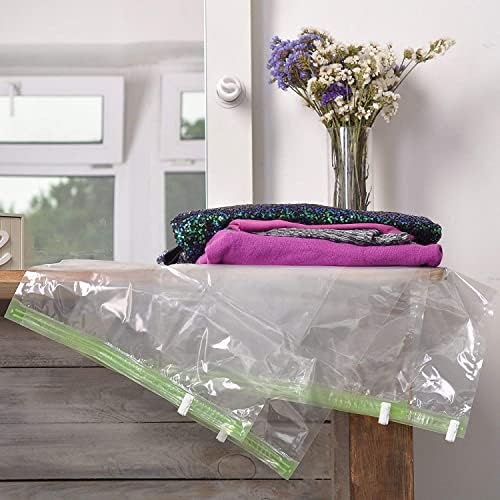 12 Space Saver Storage Bags for Clothes for Travel - Compression, no Vacuum Sacks - Luggage Accessories - Image 8