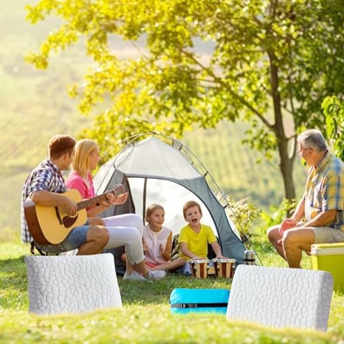 Travel Pillow Camping Pillow Small CoolingShredded Memory Foam Pillow, Compressible Medium Firm, Breathable Cover, Ideal Backpacking Hiking, Airplane and Car - Image 7