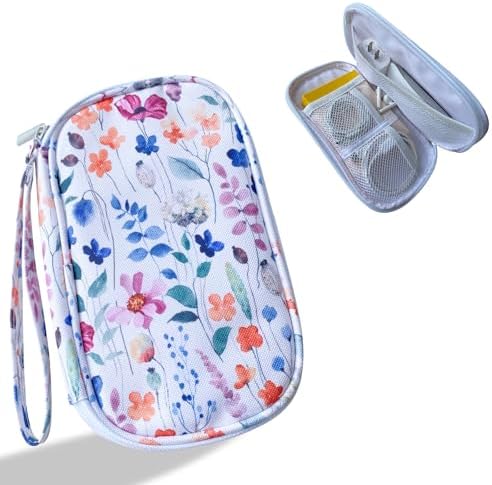 Electronics Organizer Travel Case, Cable Organizer Travel Essentials Tech Pouch,Suitable for Charger, Cable, Phone,Flash Drive,Bohemian leaves