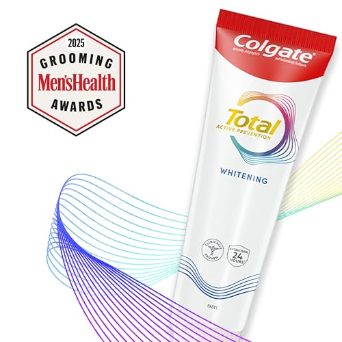 Colgate Total Active Prevention Travel Toothpaste, Whitening Toothpaste with Fluoride, Antibacterial, Mint, Clinically Proven Gum Health, Travel Size 1.4 oz - Image 3