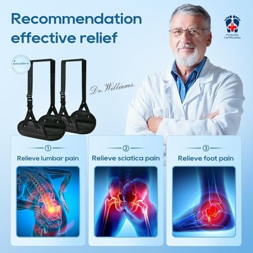 2-Pack Airplane Foot Hammock, Portable Leg Rest with Removable Cushion, Travel Essentials for Women and Men, Ergonomic Support for Car & Home - Image 3