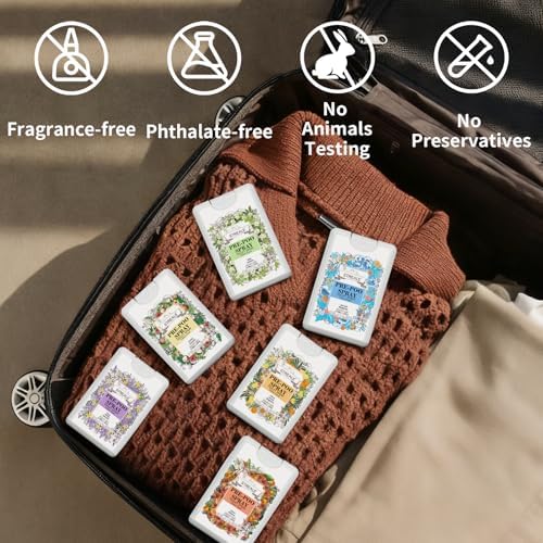 Travel Size Toilet Spray 6-Pack, Travel Essentials Toiletries, Pocket Size Pre-Poo Spray, Bathroom Odor Deodorizer, Up to 240 Uses, 6 Refreshing Scents - Image 6