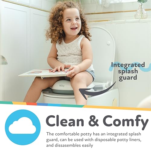 Nuby On-The-Go Portable Potty Seat - Travel Toilet Seat for Boys and Girls 18+ Months - Includes Storage Bag and Disposable Potty Liners - Toddler Travel Essentials - Toddler Potty Training Toilet - Image 5