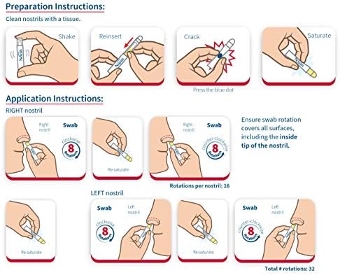 Nozin® Nasal Sanitizer® Antiseptic Popswab® Ampules 10ct Pack | Kills 99.99% of Germs | Alcohol Based 62% - Image 2