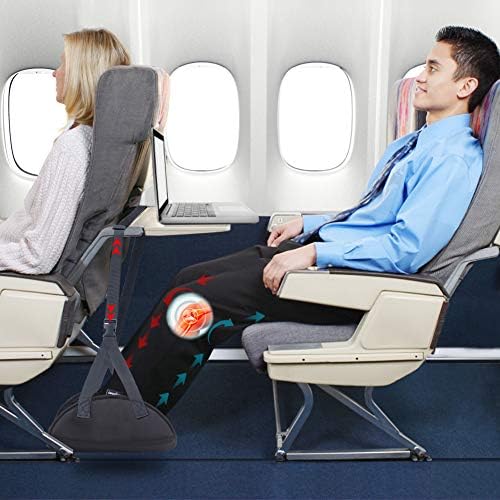 Upgraded Airplane Foot Rest (Premium Memory Foam) - Thickened Super-Size Airplane Foot Hammock to Relax Your Feet - Perfect Airplane Travel Essentials for Long Flight Plane Travel Foot Leg Rest - Image 4