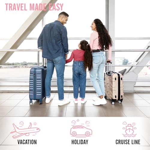 Veken 8 Set Packing Cubes for Travel Essentials, Pink Suitcase Organizer Bags in 4 Sizes, Carry-On Luggage Accessories with Large Laundry & Hanging Toiletry Bag, Must-Have for Airplane, Road Trip - Image 9