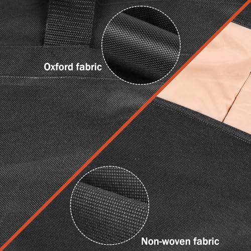 Univivi 60 '' Foldable Extra Long Dress Garment Bag, Premium Breathable & Tear-resistant Hanging Dress Cover for Travel and Closet Storage with Mesh Shoe Pocket and 2 Carry Handles - Image 6