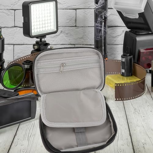 Portable Charger Case and Cable Organizer Bag for Travel, Mini Electronics Cord Storage Pouch in Black, Compact Tech Accessories Organizer for Phone, Power Bank, and Earphones - Image 3