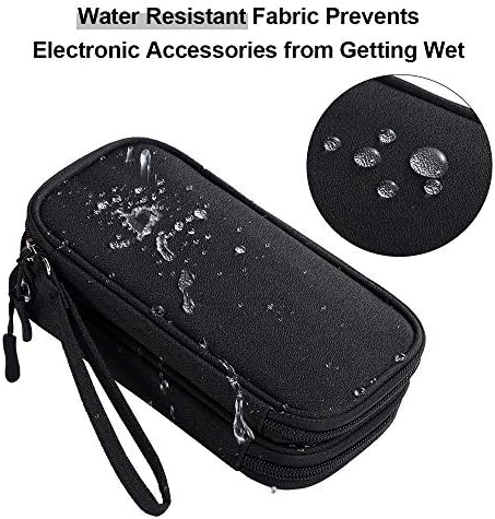 DDgro Electronics Travel Organizer, Tech Accessories Pouch Bag for Cables/Charger & Cords (Small, Black) - Image 4