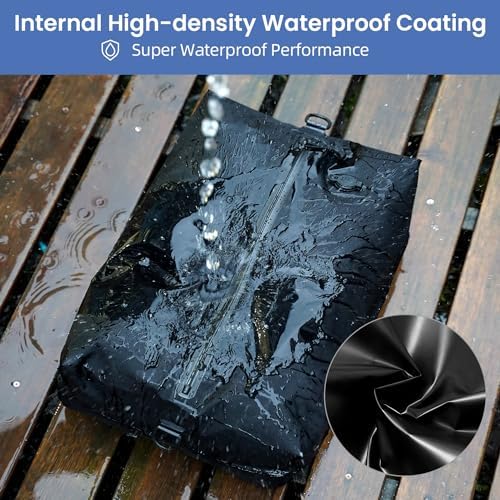 BAGAIL TPU Vacuum Bag for Travel, Reusable Compression Bag with IPX8 Waterproof Zipper, Save Space for Suitcase, Backpack and Carry on (Black, ExtraLarge, No Pump) - Image 6