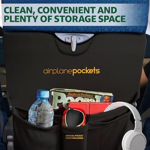 Airplane Pockets - Airplane Accessories - Plane Travel Essentials - Travel Organizer - Seat Storage Organizer - Air Travel Essentials - Seatback Organizer - International Travel Accessories Must-Haves - Image 8