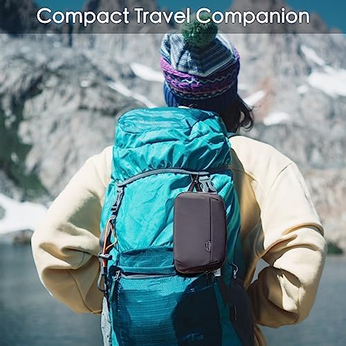 DDgro Mini Electronics Travel Organizer Pouch, Small Storage Case for Cable/Charger & Cords/Tech Essentials (Black-Mini) - Image 6