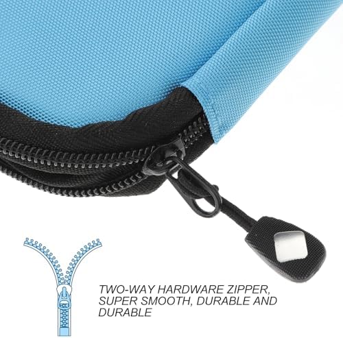 Homoyoyo Travel Cable Organizer Bag for Electronics Accessories, Portable Tech Organizer Case Multiple Compartments, Blue Digital Storage Pouch for Charging Cables, Power Banks, - Image 5