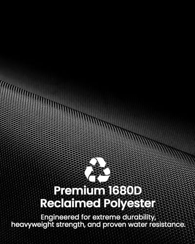 tomtoc Electronic Organizer Accessory Pouch for MacBook Charger, Cables, Power Bank, Hard Drive, Cords, Water-resistant Storage Bag with Removable Card Slots for USB Adapter, Memory Card, Black - Image 5