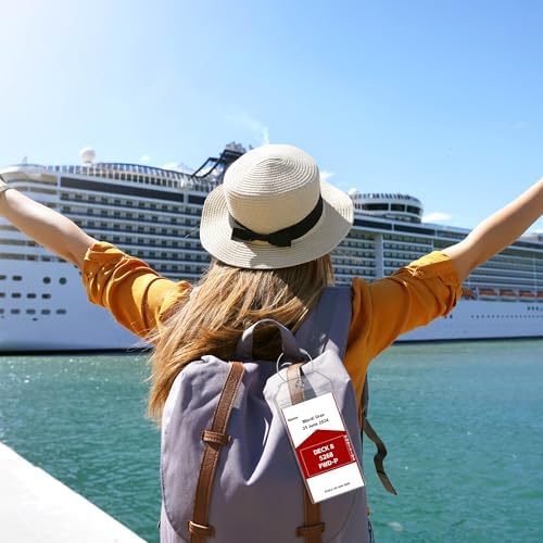 6 Pack Luggage Tags Travel Essentials & Cruise Essentials for NCL, Princess, Carnival, Royal Caribbean & Celebrity Cruise Ships by SEAVILIA - Image 6