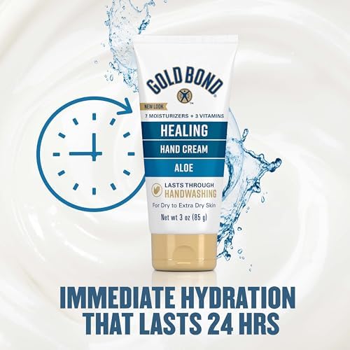 Gold Bond Healing Hand Cream, 3 oz., Gold Bond Hand Cream With Aloe, Moisture That Lasts Through Handwashing - Image 5