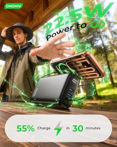 Portable Charger 50000mAh Power Bank - 22.5W Fast Charging External Battery Pack,USB-C Portable Phone Charger for iPhone 17/16/15/14/13 Pro Android Samsung, for Travel Camping Essential - Image 2