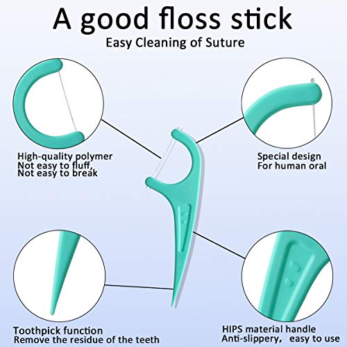 FAMILIFE Floss Picks, 240 Count Mint Dental Floss Cleaner, Tooth Picks Flossers with 4 Travel Handy Cases, Helps to Fight Tooth Decay and Keep Your Teeth Clean, Flossing Sticks for Family - Image 7