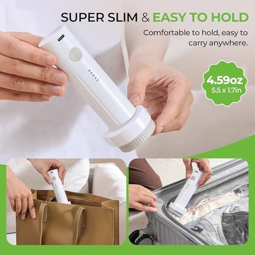 Vacuum Storage Bags for Travel - 15 Pack Compression Packing with Wireless Electric Pump for Luggage Vacuum Seal Bags for Clothes Space Saver Organizer for Moving Clothing Suitcase Travel - Image 6