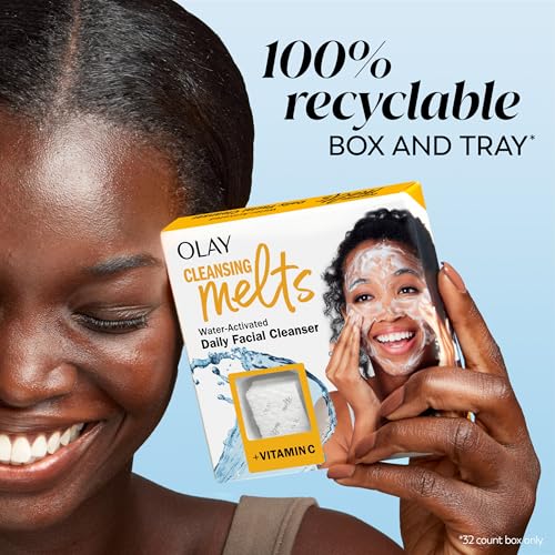 Olay Cleansing Melts + Vitamin C Face Cleanser, 12ct, Water-Activated Face Wash Cleans, Tones, and Refreshes Skin - Image 9